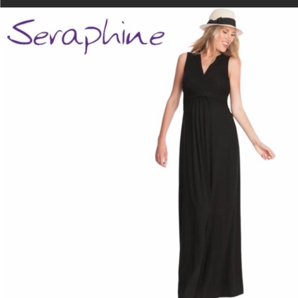 🤰🏼Seraphine | Emory Maternity Nursing Maxi Dress